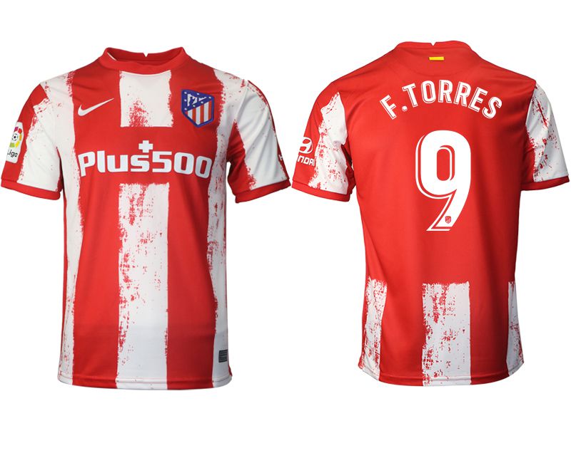 Men 2021-2022 Club Atletico Madrid home aaa version red #9 Nike Soccer Jersey